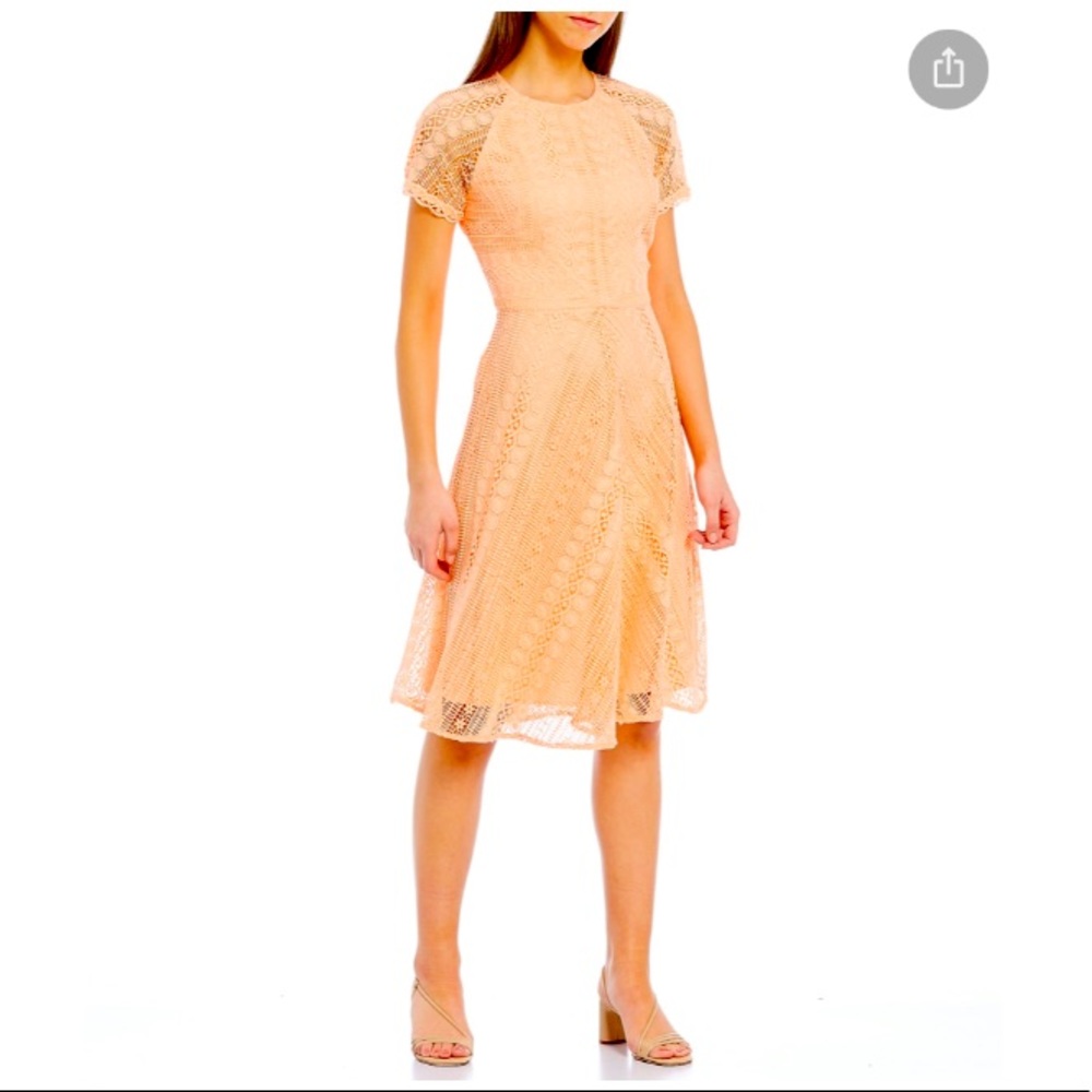 AntonioMelani Dante Raglan Scallop Trim LaceDress